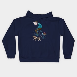 just riding my bike Kids Hoodie